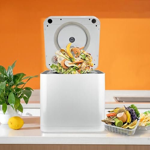 Poubelle Intelligente EntièRement Automatique De 550 W (Lavable Au Lave-Vaisselle) + ContrôLe Par Application, Bac à Compost Intelligent De 3,3 L Pour La Cuisine