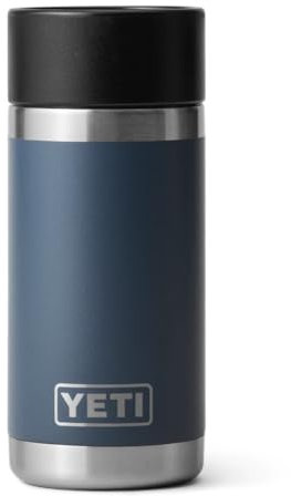 YETI Rambler Hotshot Bouteille isotherme en acier inoxydable avec bouchon Hotshot, bleu marine, 354 ml