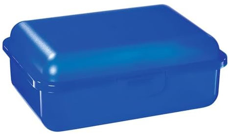 Emil Brotbox mit Trennfach – Brotdose mit stabilem Klickverschluss, lebensmittelecht & BPA-frei – 100% recyclingfähig, ohne Schadstoffe & Weichmacher – ideal für Schule & Arbeit (Blau)