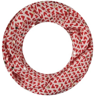 Majea Loop Schal Damen Schlauchschal Halstuch schmaler Loopschal (880052) (rot 12)