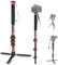 NEEWER 182cm Kamera Einbeinstativ, leichtes Monopod Reisestativ aus Kohlefaser mit Abnehmbarer Basis für DSLR Camcorder Videoaufnahmen, Teleskop Selfie Stick Trekkingstock, max. Belastung 6kg, TP71