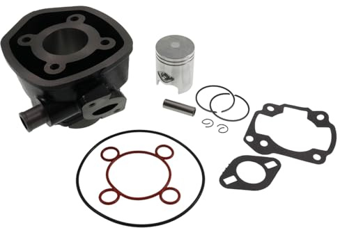 Kit cilindro VANEZ 2T compatible con Yamaha Aerox, compatible con MBK Nitro | Para Minarelli horizontal LC; compatible con Aprilia SR50, compatible con Malaguti F12; bulón 10 milímetros, juntas, pistón