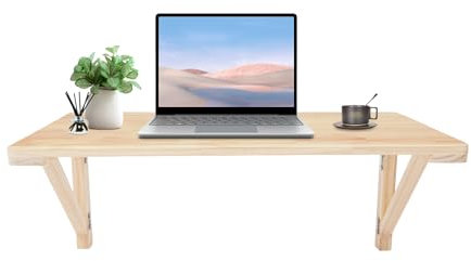 Kozivmo Wandklapptisch für Küche Zimmer Wohnzimmer Kinderzimmer 80 cm x 50 x 30 cm, Wandtisch klappbar, Klappbarer Wandtisch Küchentisch Kindertisch, Klapptisch Klappschreibtisch Küche