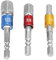 Hyuduo Adaptateur de Douille en Acier au Chrome Vanadium 1/4'' 3/8'' 1/2'' Adaptateur de Rallonge de Poignée Hexagonale vers carré Ensemble D'adaptateurs de clé à Douille Robuste