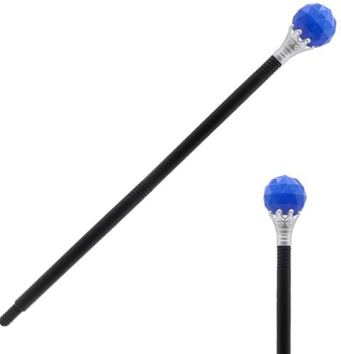 Gwezmxs Gehstock Fasching, Zepter Kostüm Accessoire für Karneval, Mottoparty, Cosplay, Halloween - GXD214-I