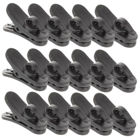 BESPORTBLE 15pcs Microphone Clip Small Headphone Clips Earphone Wire Clamp Plastic Mic for Microphone Cord Management Wire