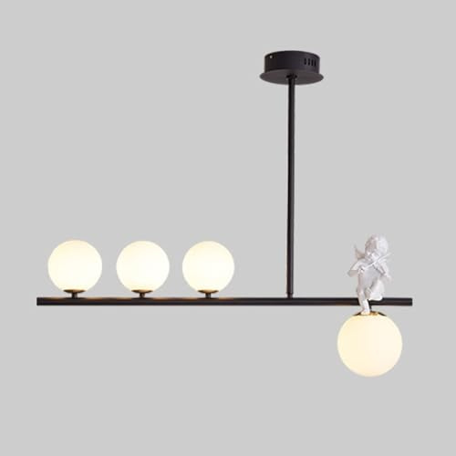 Lampada da ristorante lunga semplice nordica, lampadario a soffitto per fattoria, luce da bar, lampade da tavolo da pranzo a tre teste, lampade moderne per sala da pranzo, per isola cucina/Oro/3