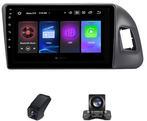 Android Radio Coche para Audi Q5 8R 2008-2017, Radio de 9 Pulgadas Pantalla con Carplay y Android Auto/4GLTE 5GWiFi/GPS/Bluetooth/Am/Radio FM RDS DSP +Cámara de Seguridad(M150CP)