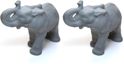 Läufer 69456 Radierer Radifant, Radiergummi Elefant grau, groß in Geschenkverpackung (Packung mit 2)