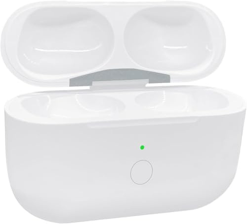 Ersatz-Schutzhülle für kabelloses Laden, kompatibel mit Airpods Pro 2. und 1. Generation (USB-C), Ladehülle nur mit Bluetooth-Pairing-Synchronisationstaste – keine Ohrhörer (weiß) Modell 610