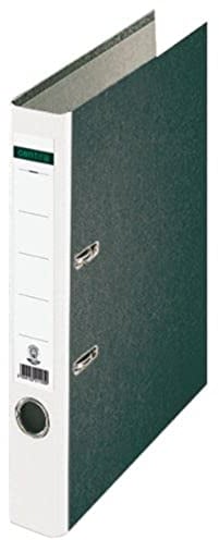 Centra 221121 Standard-Ordner (grauappe RC, mit Wolkenmarmor-Papier-Kaschierung, A4, 5,2 cm Rückenbreite) weiß