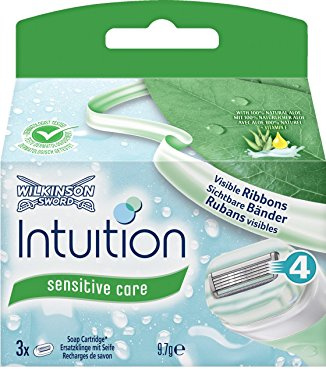 Wilkinson - Intuition Sensitive Care - Lames de rasoir pour Femme - Pack de 3