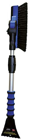 Petex 46020000 Schneebesen / Eiskratzer 4602 mit Gummilippe, Besen 90° schwenkbar, Teleskopstange, farblich sortiert