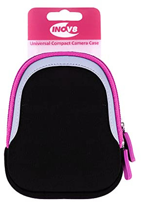 Inov8 Universal Protective Camera Case- Pink, To Fit Most Compact Cameras and Action Cameras including Insta360, GoPro, Canon, Ixus, Sony Cybershot W800, W810, WX350, WX500, Panasonic Samsung DSC