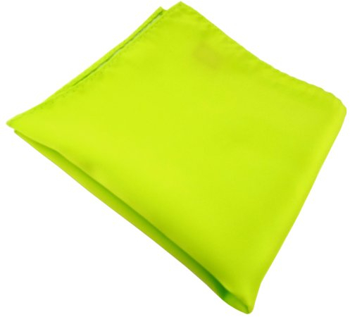 TigerTie Designer Einstecktuch in grün neongrün leuchtgrün einfarbig uni