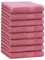 Betz 8 Stück Handtücher Set Größe 50 x 100 cm Handtuch Premium 100% Baumwolle Farbe Altrosa
