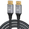 CableDeconn Câble DisplayPort Ultra HD 8K 4K 2M Câble en cuivre DP 1,4 8K @ 60Hz 4K @ 144Hz haute vitesse HDCP 3D avec 32,4 Gbit/s Câble DP vers DP fin et flexible 6,6 ft