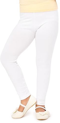 Merry Style Legging Long Sport Pantalon Yoga Pants Vêtement Tenue Sport Fille MS10-130 (Blanc, 116 cm)