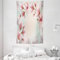 ABAKUHAUS Magnolie Wandteppich und Tagesdecke, Double Exposure Effect aus Weiches Mikrofaser Stoff Waschbar ohne Verblassen Digitaldruck, 140 x 230 cm, Dunkle Koralle