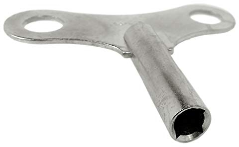 Minott Ersatzschlüssel 4mm Aufzugschlüssel vierkant Messing vernickelt silbern
