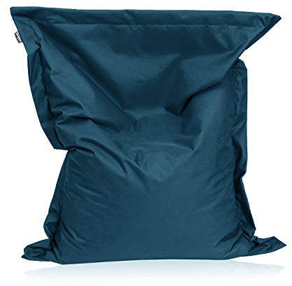 BuBiBag Sitzsack Sitzkissen Bean Bag Rechteck Größe 160 x 145 cm Indoor und Outdoor (Petrol)