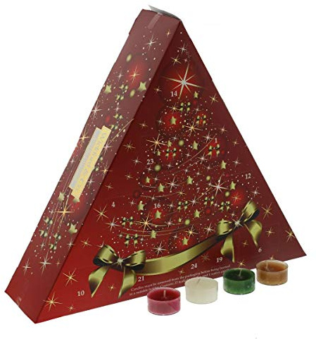 BARGAINSGALORE SCENTED TEA LIGHT CANDLE ADVENT CALENDAR MERRY CHRISTMAS COUNT DOWN TO XMAS DAY