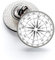 Spilla a forma di Bavero Magglass rosa dei venti 16 mm | Spille regalo Originali | Per camicie, vestiti o per il tuo zaino | Regali unici e speciali