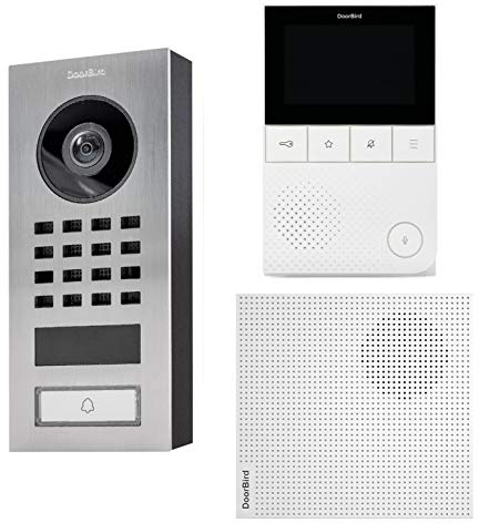 IP-Video-Türsprechanlagen-Kit D1101V mit Videomonitor A1101 und Gong A1061W - Doorbird
