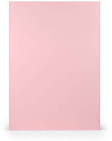 PAPERADO 25x Tonpapier DIN A4 - Flamingo gerippt Lila Rosa 160 g/m² Papierbögen - Bastelpapier in 29,7 x 21 cm Malen, Basteln & Drucken