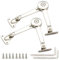XNJIHWA 2 Piezas Bisagra Amortiguador Bisagras para Muebles Bisagra de Amortiguador Mueble Barra de Soporte Ajustable para Tapas
