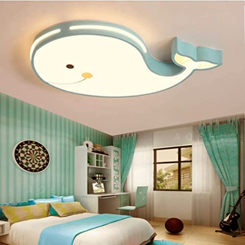 AOEH LED Deckenleuchte 60CM Raumbeleuchtung Delphinform Deckenlampe Junge Mädchen Baby Kinder Decke Licht Innenbeleuchtung Aufhängung Kinderzimmer Schlafzimmer Lampe Raumleuchten Kronleuchter,Grün
