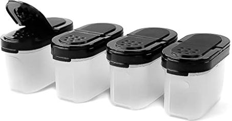 Tupperware Petits contenants à épices Noir (4) 37573