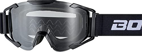 Bogotto B-ST Motocross Brille, schwarz/weiß, Einheitsgröße