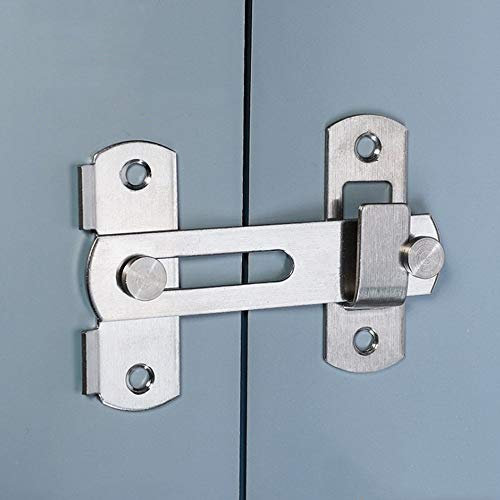 Door Latch Lock for Door and Window Sliding Lock bar Bolt barn Sliding Latch (180 Degree)