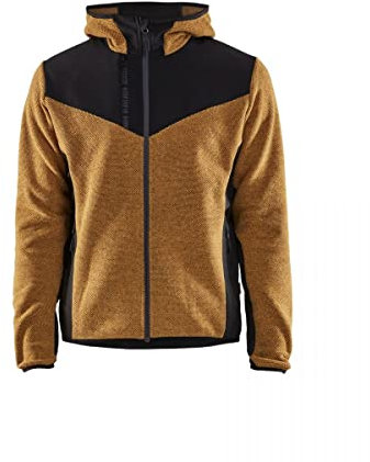 Blaklader Strickjacke mit Softshell 5940-2536 - Größe M - Honiggold/Schwarz