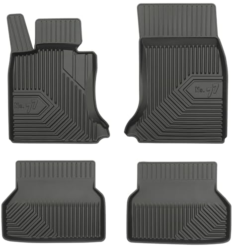 MOTOS Gummimatten Auto Fussmatte passend für BMW 5er E60 2003-2010 Limousine Verbessern Sie Ihren Reisekomfort mit Antirutschmatte Auto No.77 - Allwetter fußmatten Auto, Schutz vor Verschmutzung
