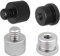 AFUNTA 4 PCS Mic Stand Adapter, 1/4 Female to 5/8 Male and 5/8 Female to 3/8 Male Screw Thread Adapter Set for Microphone Stand Mount to Camera Tripod Adapter