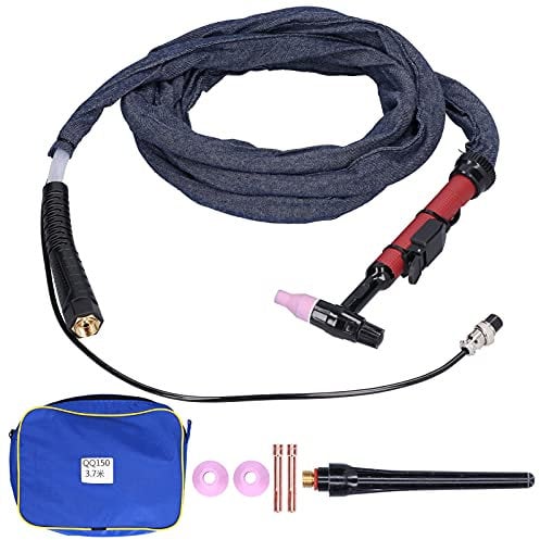 Kit Torcia per Saldatura TIG 3.7M Torcia per Saldatore Pistola per Saldatura TIG con Ugelli per Saldatrice Ad Arco di Argon QQ150