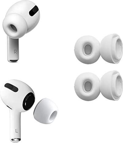 Ersatz-Ohrstöpsel für Airpods Pro 4 Pcs Silikon-Ohrstöpsel für Airpods Pro, Keine Schmerzen bei Silikon-Eartips, rutschfeste Ersatz-Ohrstöpsel (M)