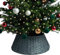 RELSY Grauer Weiden-Weihnachtsbaumrock – Basiskorb, Rattan, für jede Baumgröße (groß, kühles Grau)