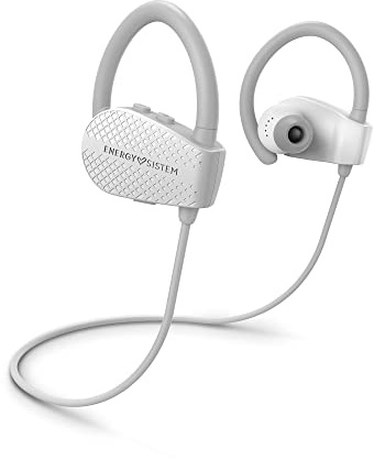 Energy Sistem Earphones Bluetooth Sport 1+ Auriculares Deportivos Inalambricos Bluetooth 5.1 Secure-Fit Sweatproof Deep Bass Microfono Asistente de Voz y 8H de bateria
