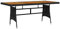 vidaXL Akazienholz Massiv Gartentisch Garten Esstisch Terrassentisch Gartenmöbel Tisch Außentisch Outdoor Schwarz 160x70x72cm Poly Rattan