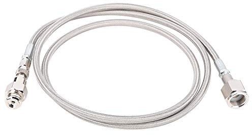 CO2-Hochdruckschlauch, 1,8 M Hochdruck-CO2-Edelstahlschlauch Ersatz für zu Externem W21.8 14 Tank Direct Adapter Kit