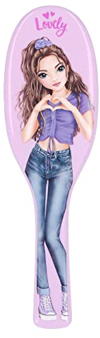 Depesche 4899-013 TOPModel - Haarbürste in klassischer Form in der Farbe Flieder, mit modernen Entwirrborsten, Maße: ca. 3,6 x 8,7 x 27 cm