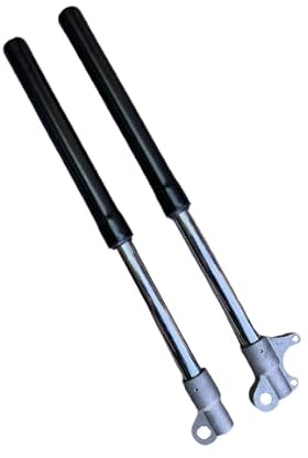 Coppia Forcelle Steli Completi Neri 50 Cm in Alluminio per Minicross Ruota da 10