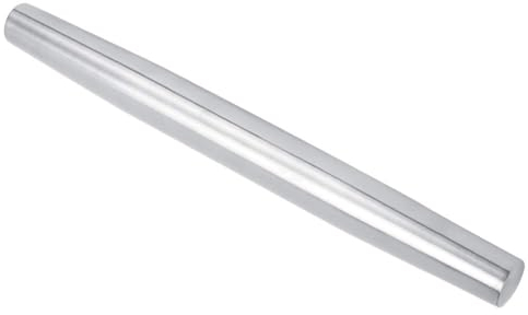 Stainless Steel Rolling Pin, 32 cm Professional French Rolling Pin for Baking Metal and Tapered Design Nonstick Dough Roller Pin for Fondant, Pie Crust, Cookie and Pastry Dough