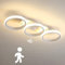 LED Deckenleuchte mit Bewegungsmelder Moderne Flur Deckenlampe mit Sensor Weiß Ring Design Deckenbeleuchtung für Treppe Wohnzimmer Balkon Küche Garage Veranda BüRo Lampen (3000K)