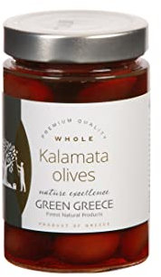 GREEN GREECE Kalamata Oliven im Glas 370g / 220g Abtropfgewicht
