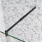 Barra Stabilizzatrice Regolabile per Rinforzare Vetro Box Doccia Nero Opaco Lunga 70-120 cm