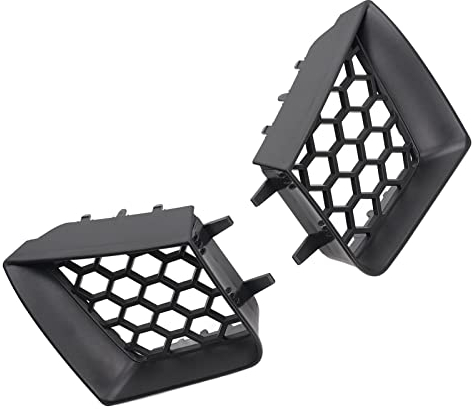 Aramox Glänzend Schwarzer Vorderer Oberer Grill für Seat-Autos, 2-teiliger Ersatz für Cordoba 6L 2002–2009